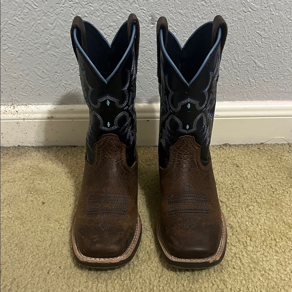 Ariat kids Brown and Black Western Boots